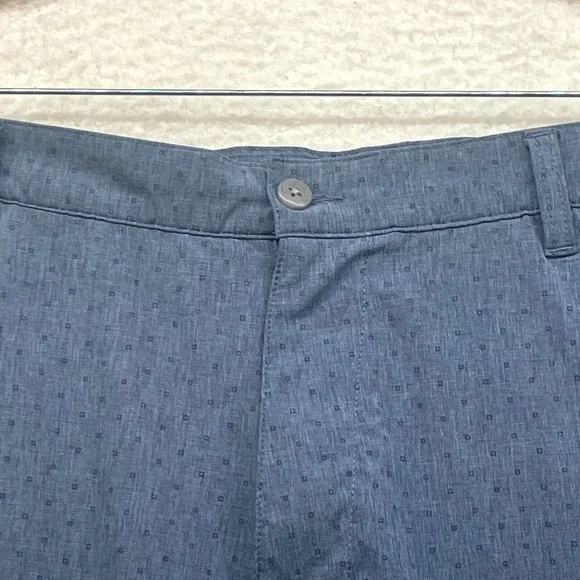 FootJoy Shorts Mens 38 Blue Dotted Golf Preppy Chino Performance FJ Flat Front - Picture 4 of 12